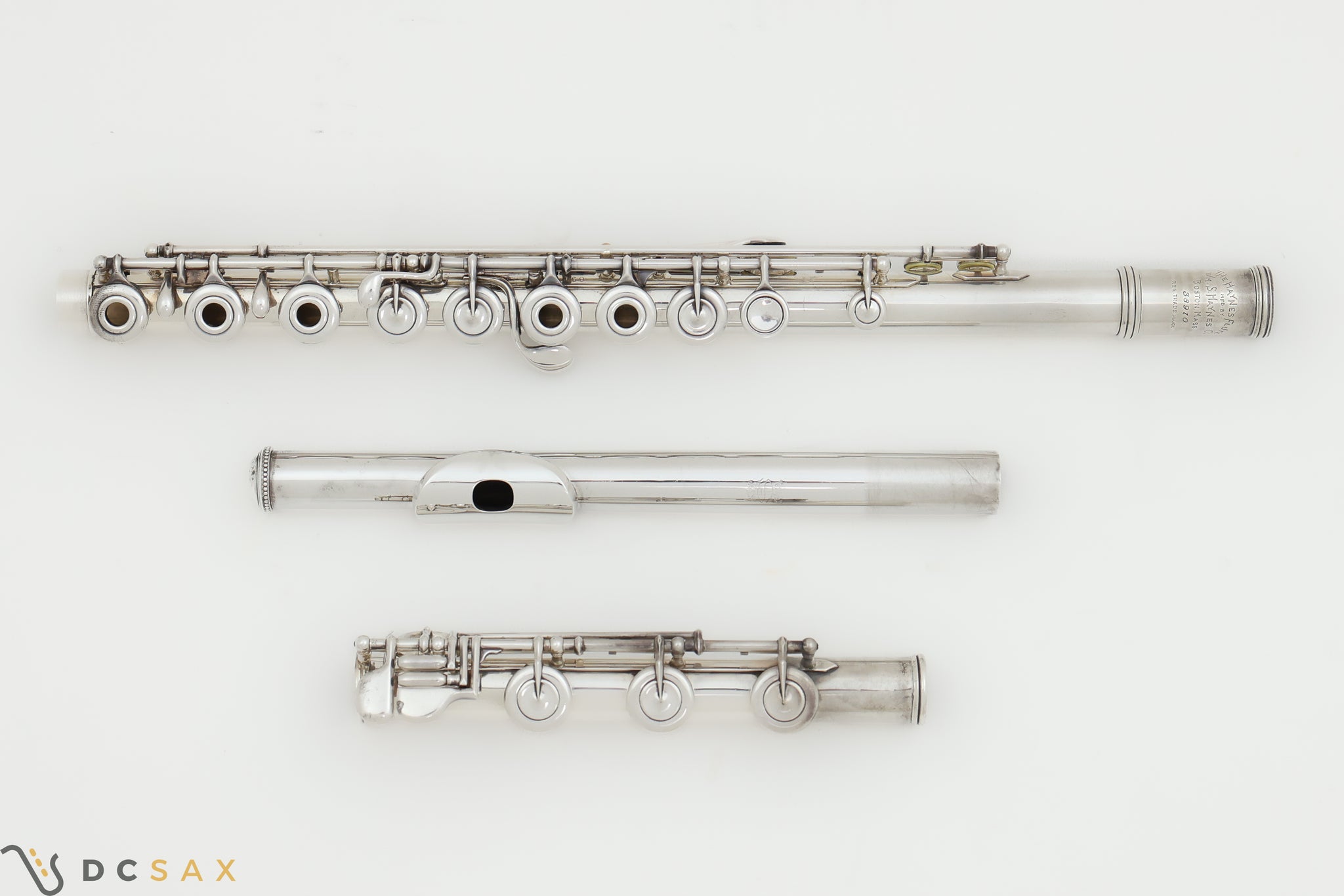 1971 Wm. S. Haynes Handmade Silver Flute, B Foot, Soldered Tone Holes, Wiseman Case