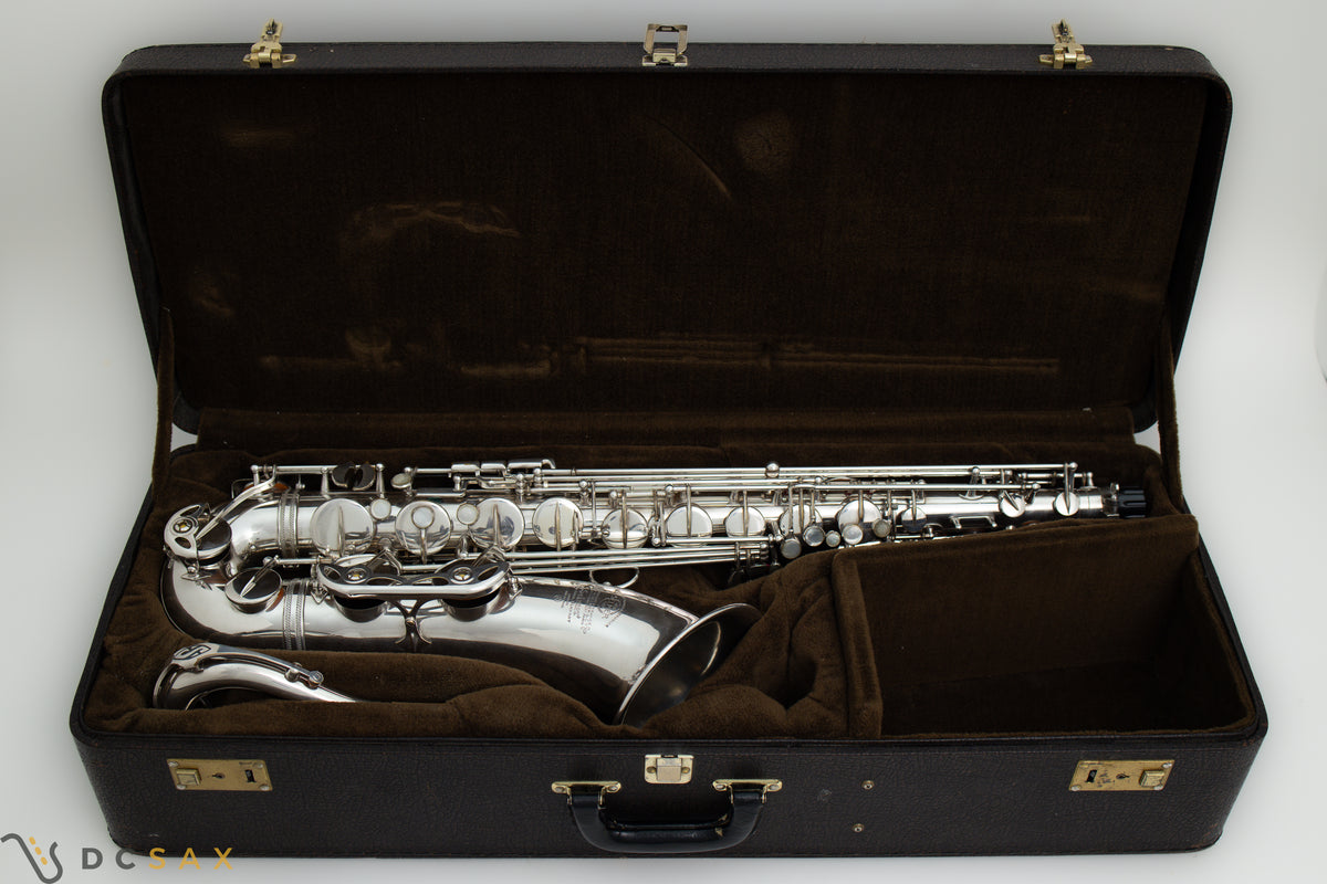 1956 68,xxx Selmer Mark VI Tenor Saxohpone, Silver Plated, High F#, Video