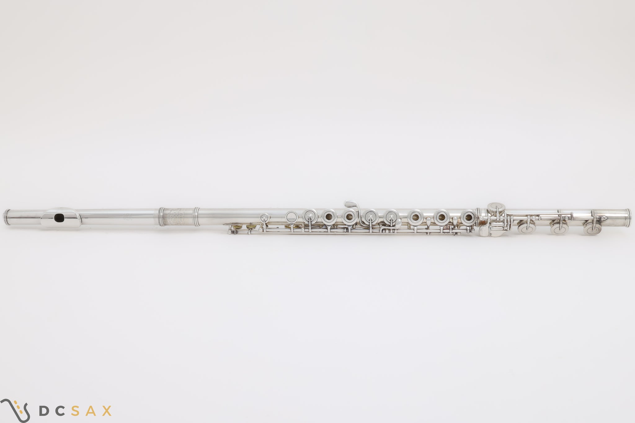 1971 Wm. S. Haynes Handmade Silver Flute, B Foot, Soldered Tone Holes, Wiseman Case
