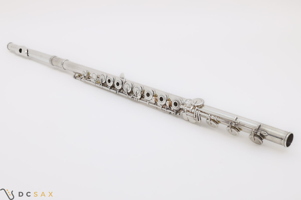 1971 Wm. S. Haynes Handmade Silver Flute, B Foot, Soldered Tone Holes, Wiseman Case