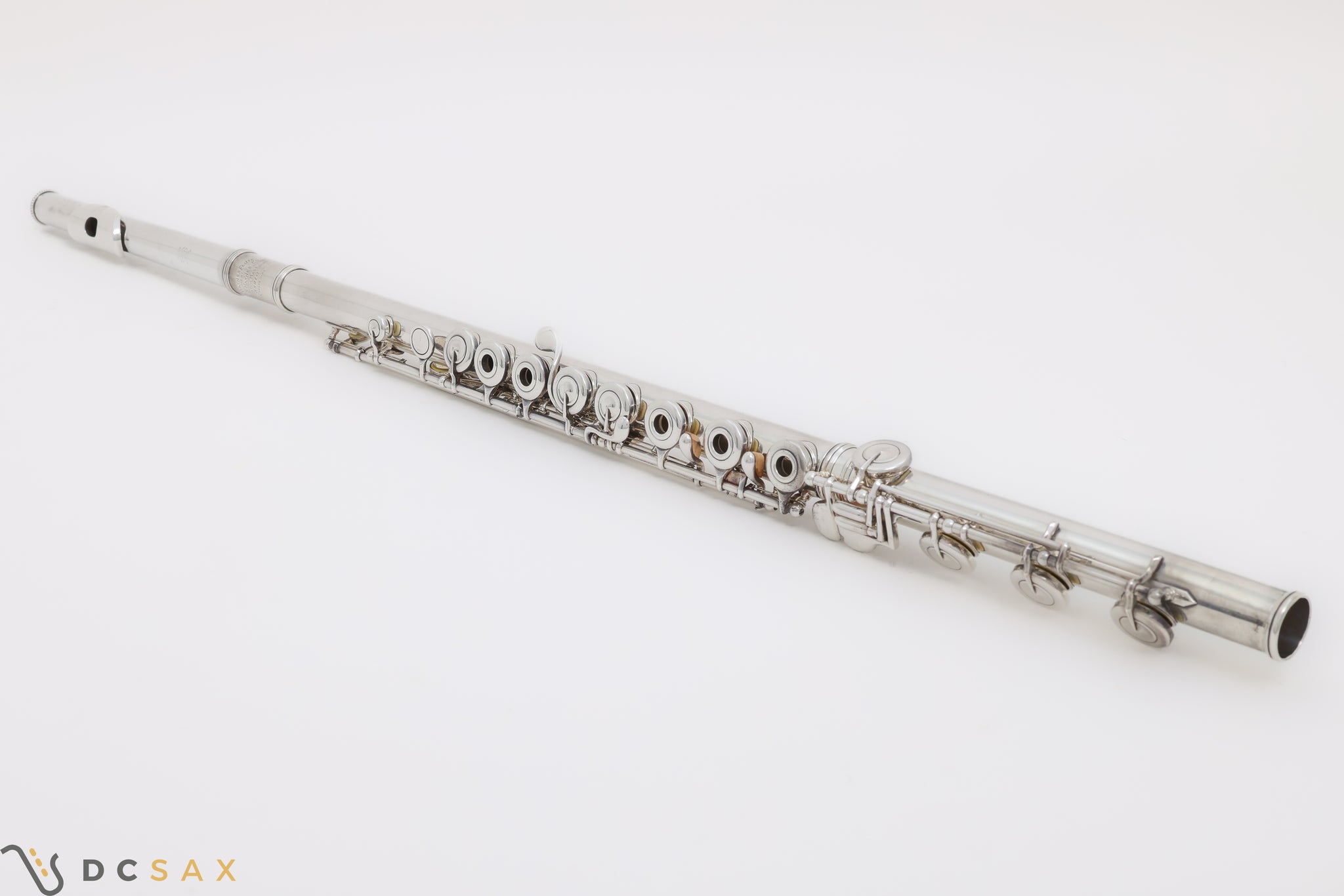 1971 Wm. S. Haynes Handmade Silver Flute, B Foot, Soldered Tone Holes, Wiseman Case