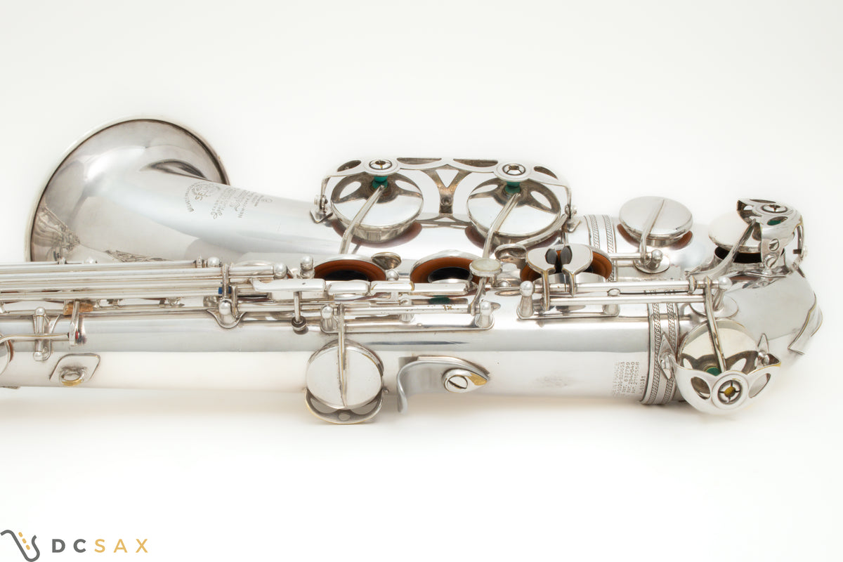 1956年製 セルマー Mark VI テナーサックス、銀メッキ、High F#キー付き、動画あり