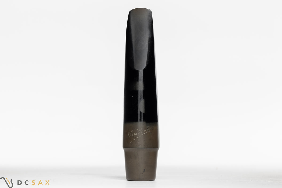 Vintage Geo M Bundy Hard Rubber Baritone Saxophone Mouthpiece