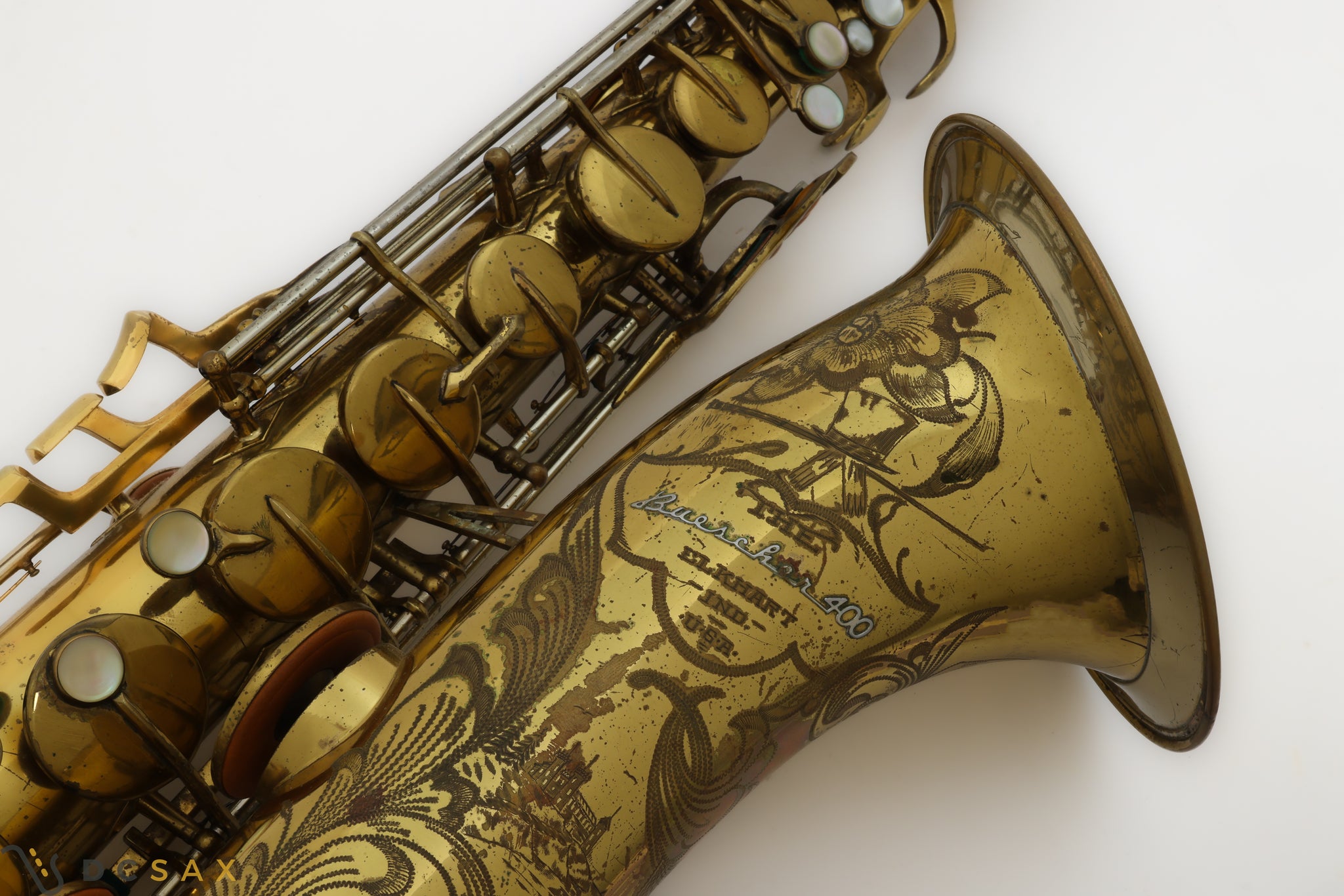 1946 Buescher Top Hat and Cane Tenor Saxophone, Original Lacquer