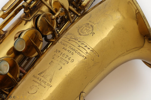1932 Selmer Cigar Cutter Super Saxophone, Just Serviced