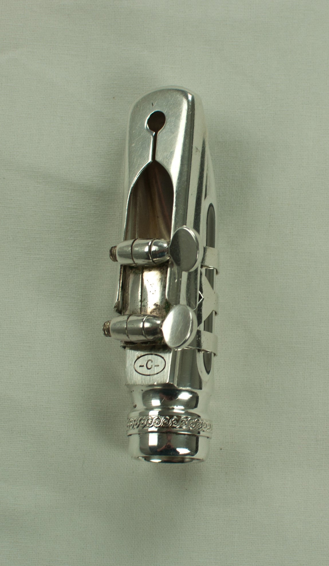 Vintage 1950's Selmer Metal Alto Saxophone Mouthpiece