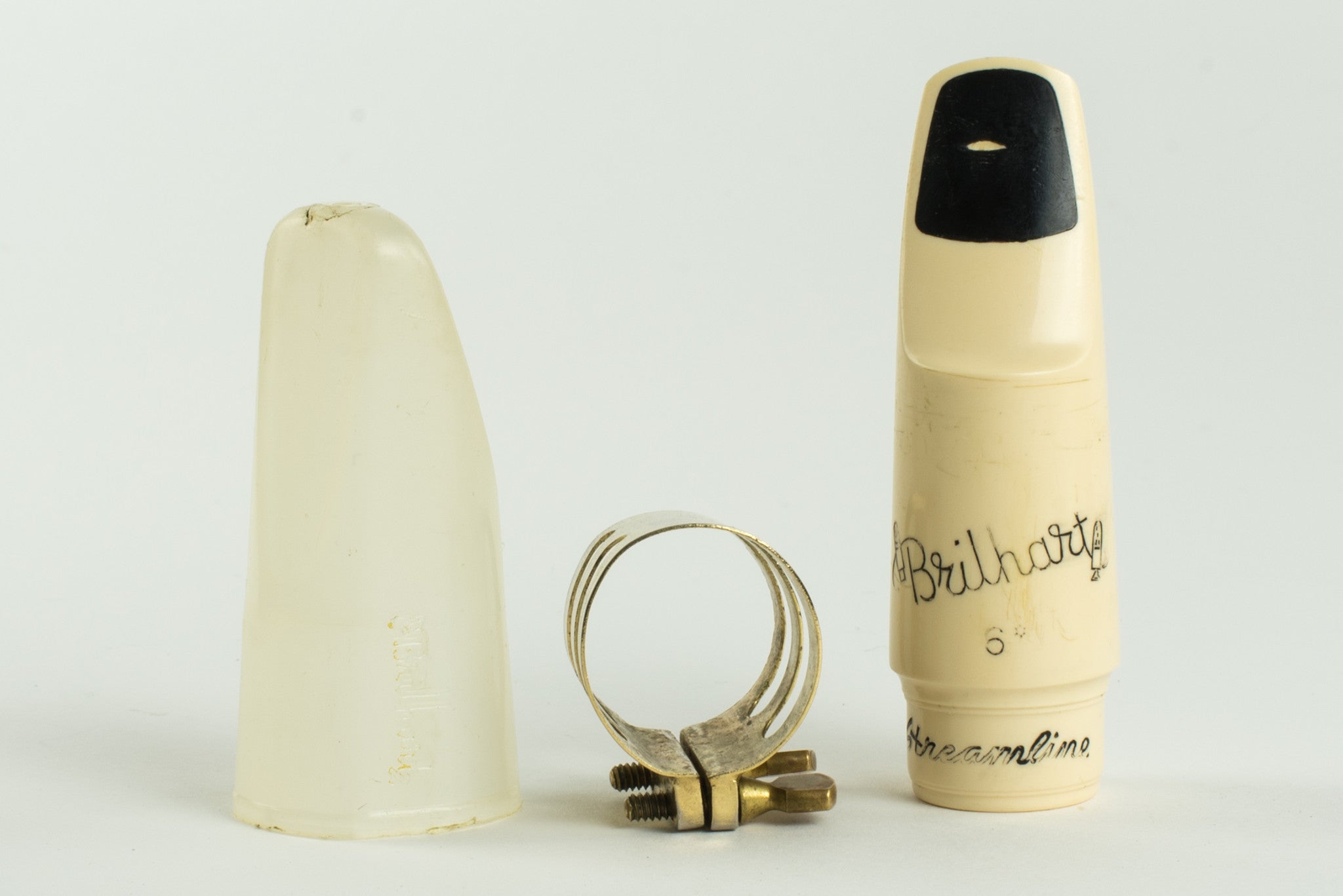 Brilhart Streamline 6* Alto Saxophone Mouthpiece, Cap, Ligature, CHARLIE PARKER