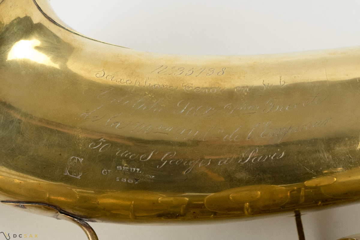 1870年製 アドルフ・サックス テナーサックス、試奏動画