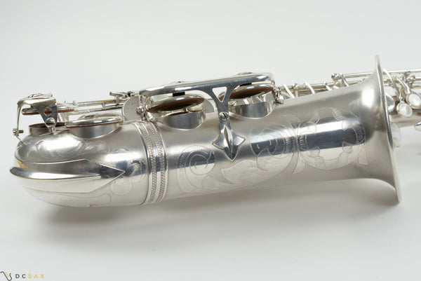 83,xxx Selmer Mark VI Alto Saxophone, 99% Original Satin Silver Plate, Medium Bow, Overhaul, WOW