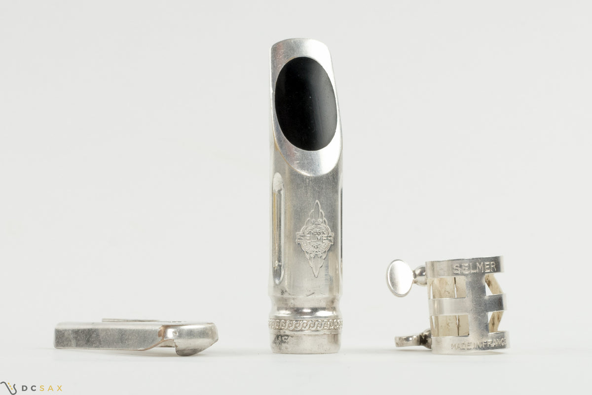 1950년대 빈티지 셀머 메탈 알토 색소폰 마우스피스 마르셀 뮬 모델