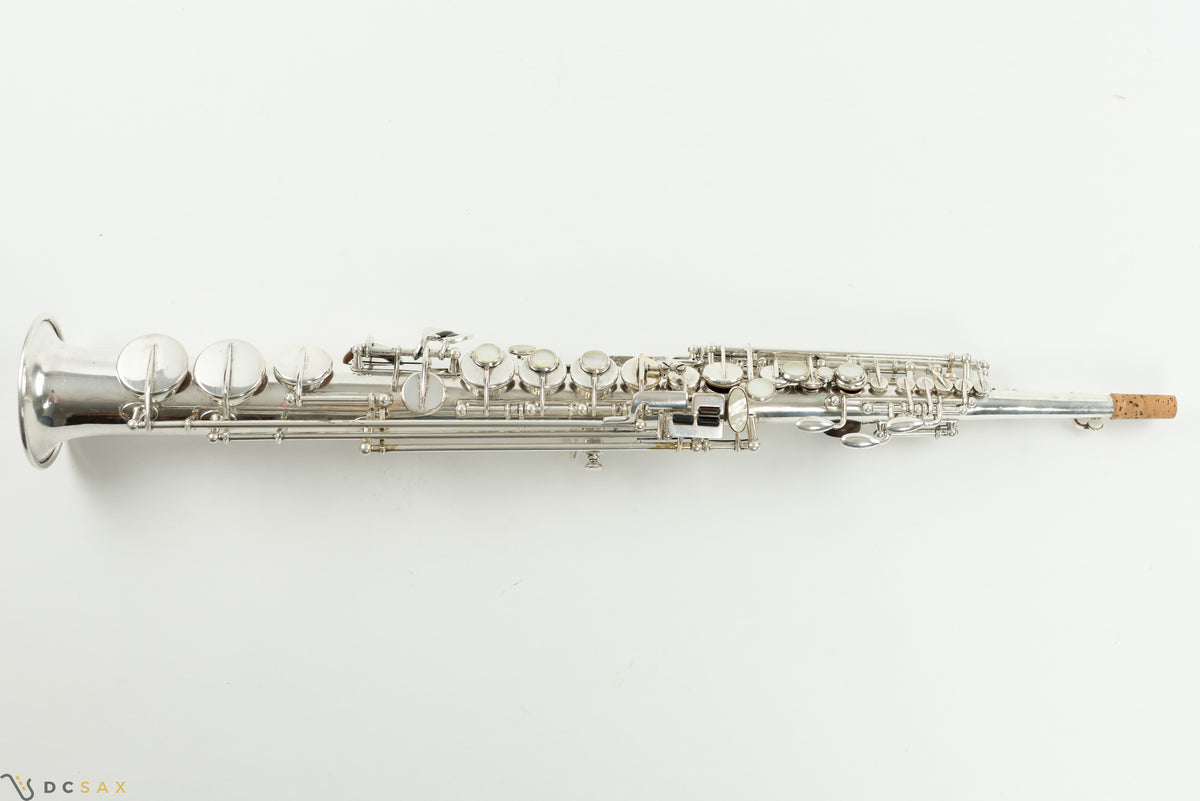 86,xxx Selmer Mark VI Soprano Saxophone, 99% Original Silver Plated, High F#, Overhauled