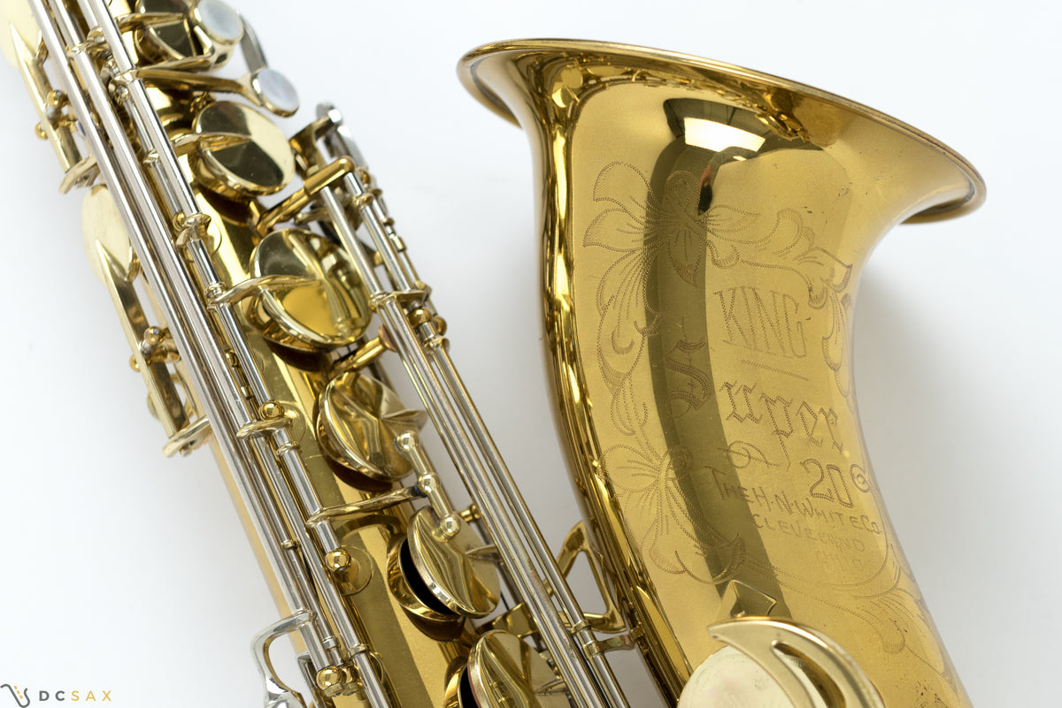 King Super 20 Tenor Saxophone, 99%+ Original Lacquer, Cleveland Era, Video