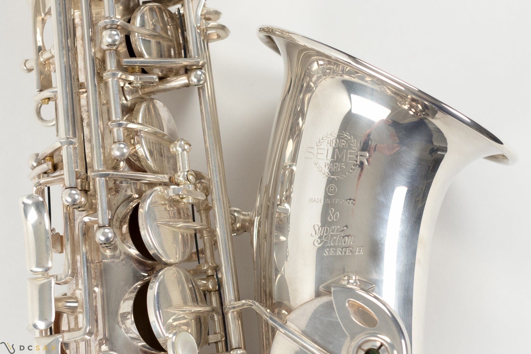 Selmer Super Action Series II Alto Saxophone, Silver Plated, Near Mint