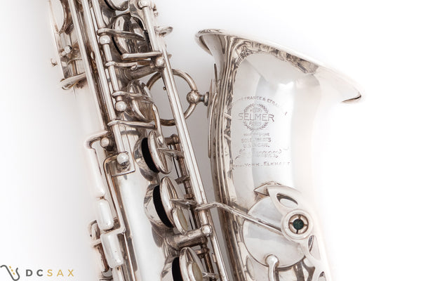 1940 29,xxx Selmer Balanced Action Alto Saxophone, Silver Plated, Video