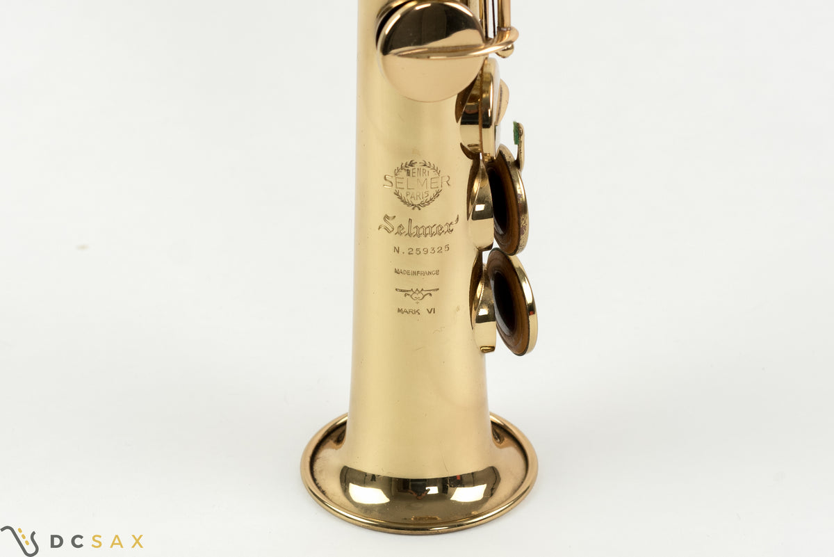 Selmer Mark VI Soprano Saxophone, Near Mint, 99% Original Lacquer, High F#