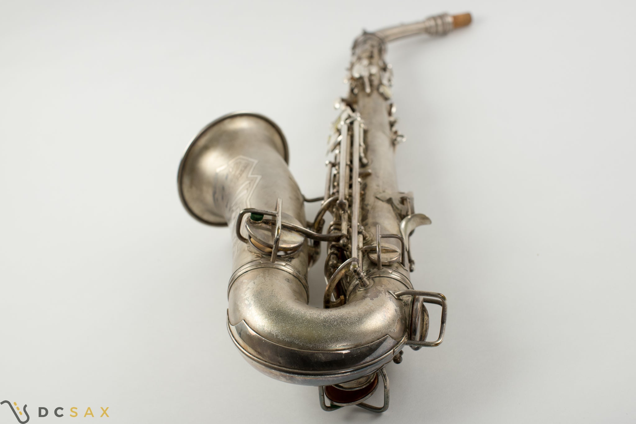 1931 244,xxx Conn 6M Transitional Alto Saxophone, Silver Plated, Gold Bell