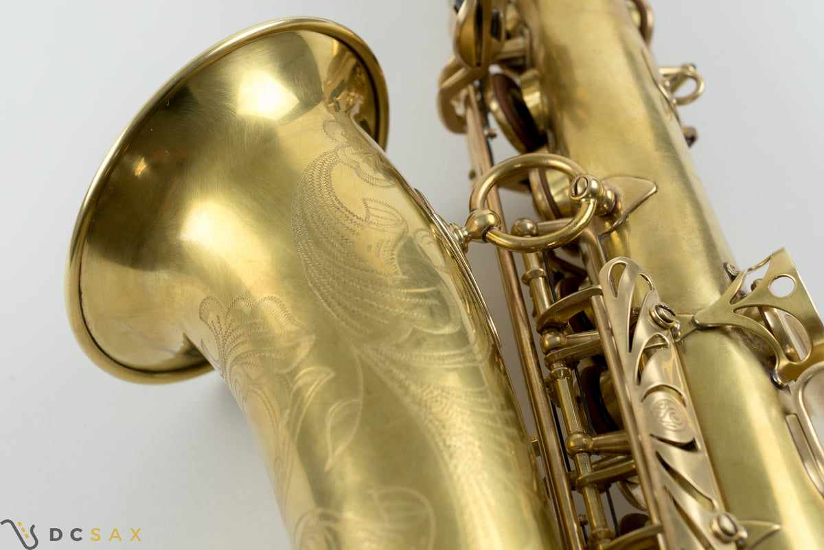 1954년식 55,xxx 셀머 Mark VI 알토 색소폰, 더블 S 넥, 전체 수리 완료