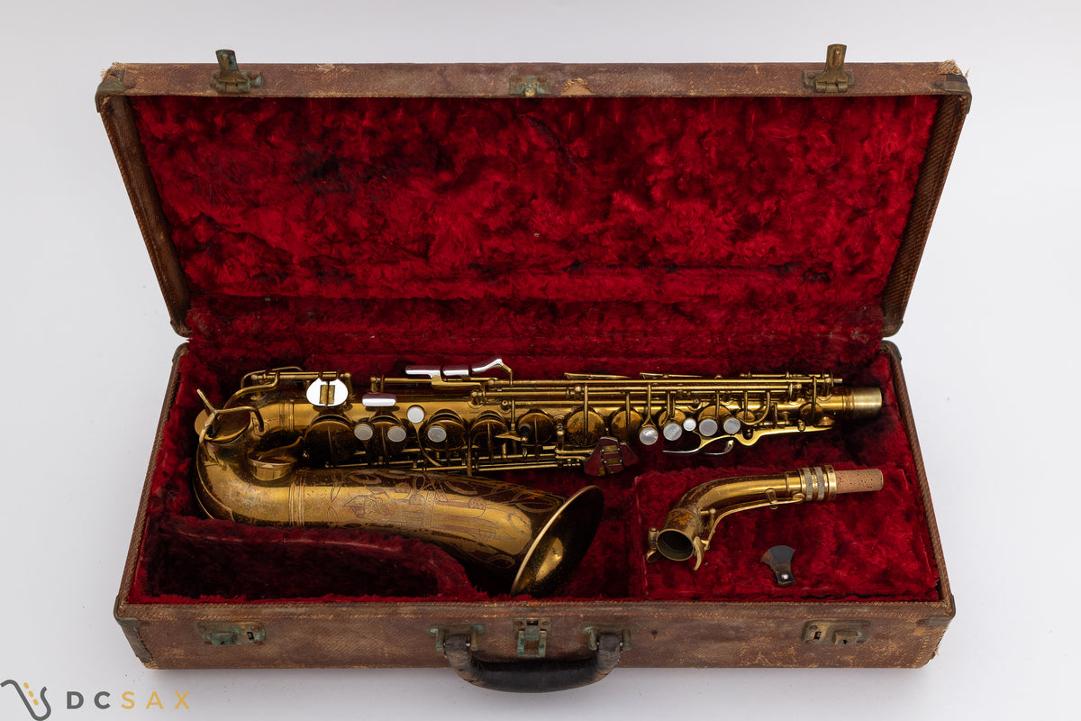 1935年製 Conn 26M Connqueror アルトサックス シリアル267,xxx、オリジナルラッカー、オーバーホール済み、試奏動画あり