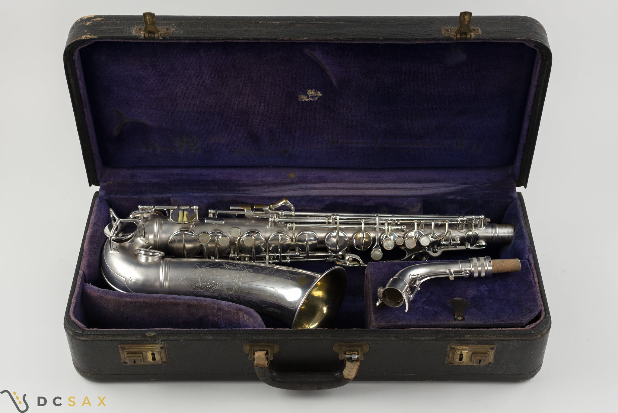 262,xxx Conn 6M Transitional Alto Saxophone, Original Silver Plate, Overhaul