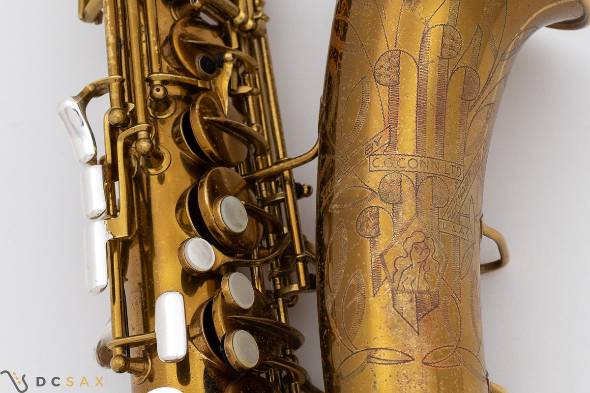 1935年製 Conn 26M Connqueror アルトサックス シリアル267,xxx、オリジナルラッカー、オーバーホール済み、試奏動画あり