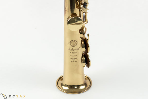 Selmer Mark VI Soprano Saxophone, Original Lacquer, High F#, Video