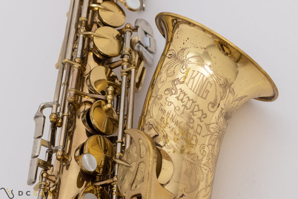 1959 King Super 20 Alto Saxophone, 96% Original Lacquer, Fresh Overhaul, Cleveland Era