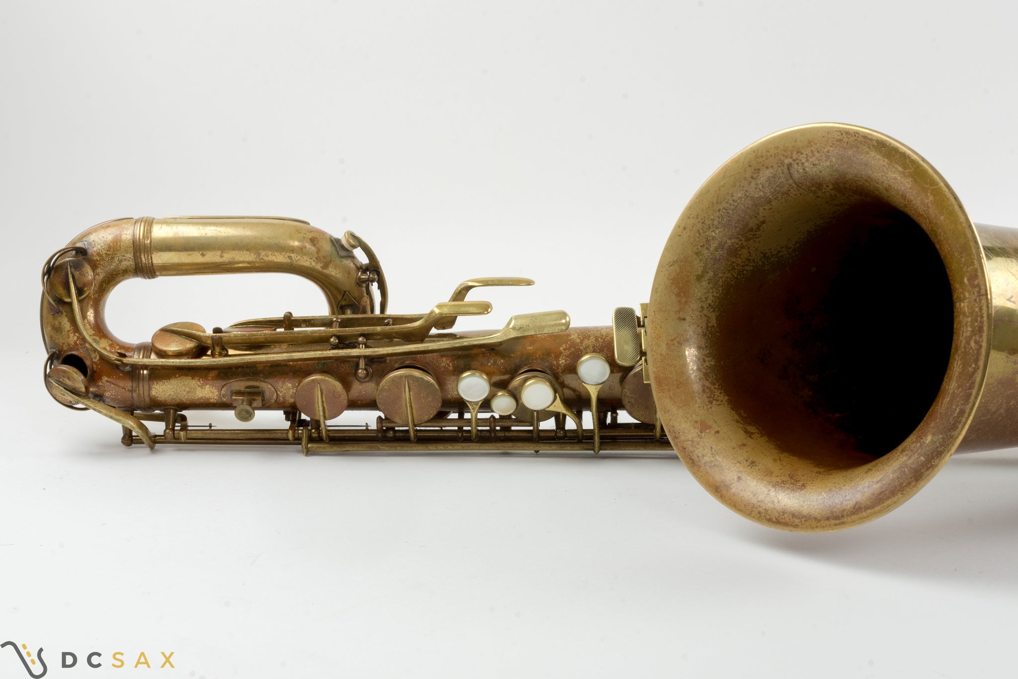 Conn 12M Transitional Baritone Saxophone, Owned by Bob Gioga, Kenton Member