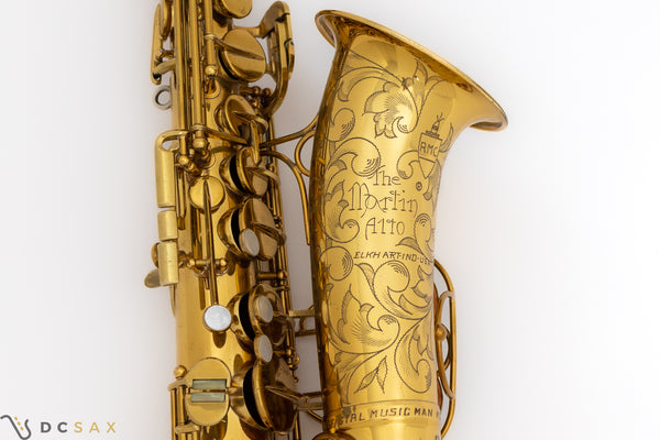 Martin Committee "Official Music Man Model" Alto Saxophone, 99% Origingal Lacquer, Video