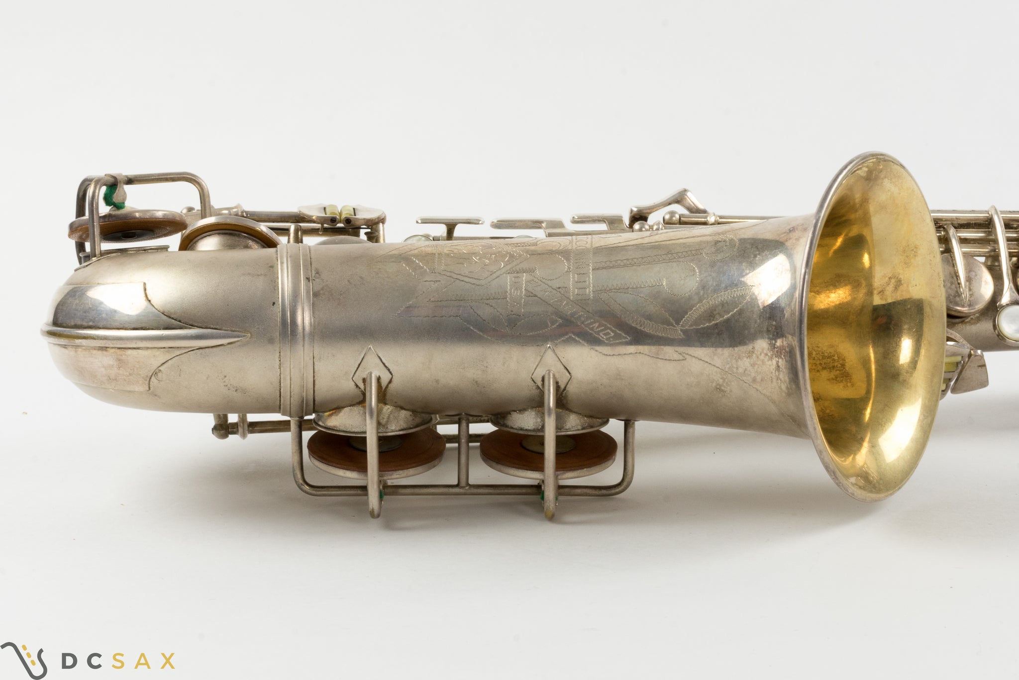 1933 291,xxx Conn 6M VIII Alto Saxophone, Silver Plated, Gold Bell