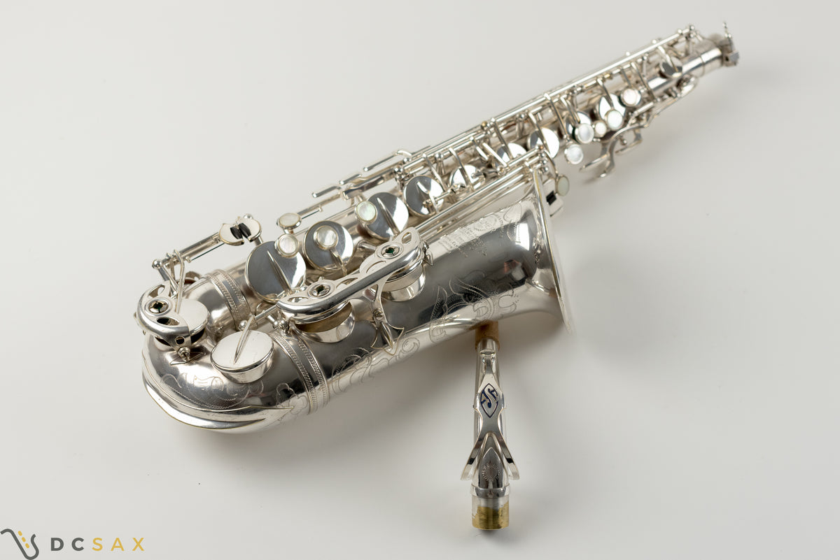 1954년식 57,xxx 실버 플레이트 셀머 Mark VI 알토 색소폰, 전체 수리(오버홀), 영상