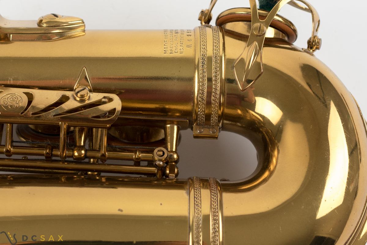 1955년식 61,xxx번대 셀머 Mark VI 알토 색소폰, 하이 F# 키 포함, 최근 전체 점검 완료